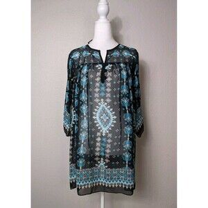 NWT $448 Nanette Lepore Silk Tunic Dress Sz 0 Sun City Sheath Black Made NYC #11